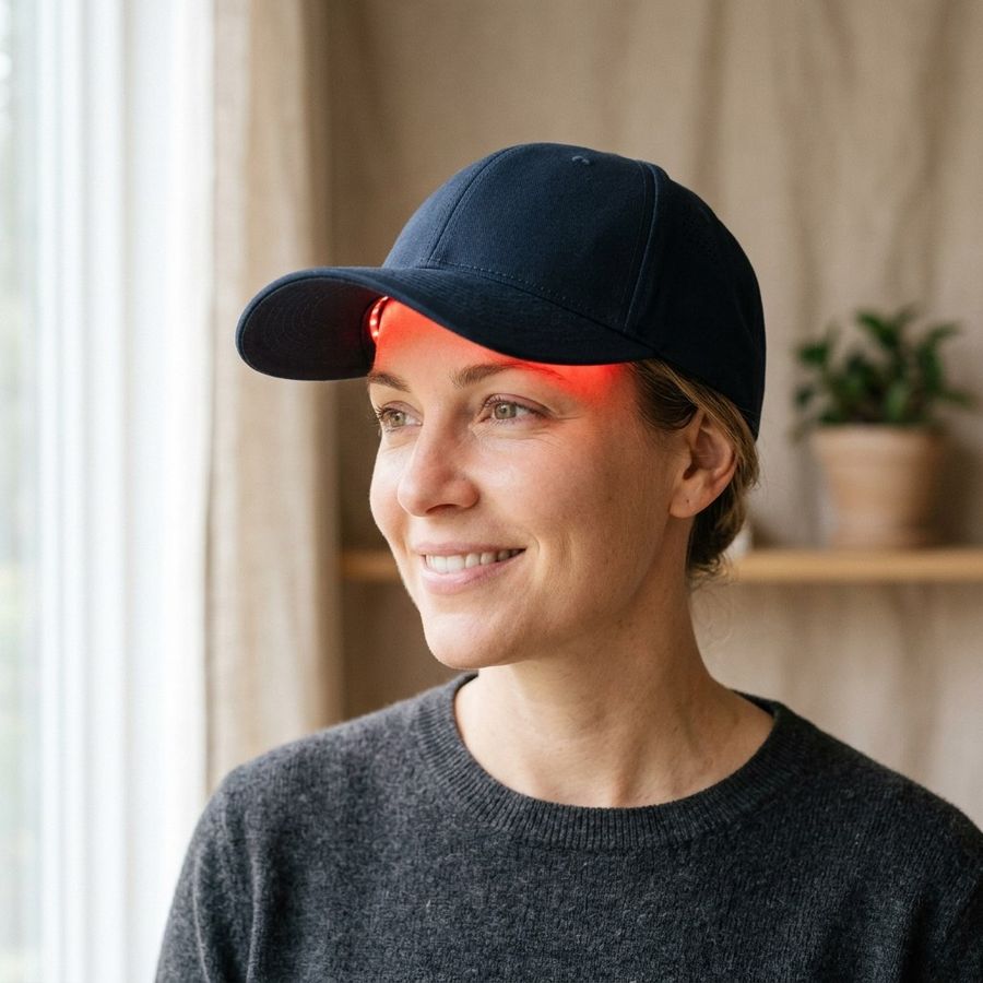 Red light baseball cap